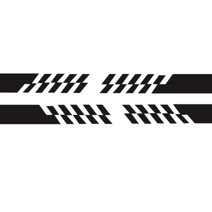 2 PCS/Set D-487 Stripe Pattern Car Modified Decorative Sticker, D-487