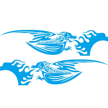 2 PCS/Set D-489 Fire-breathing Dragon Pattern Car Modified Decorative Sticker, D-489
