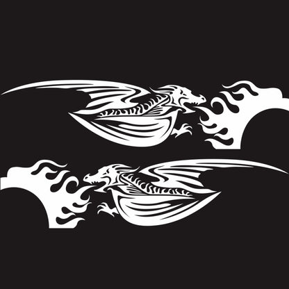 2 PCS/Set D-489 Fire-breathing Dragon Pattern Car Modified Decorative Sticker, D-489
