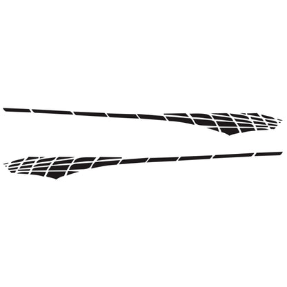 2 PCS/Set D-501 Plaid Pattern Car Modified Decorative Sticker, D-501