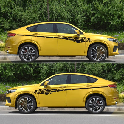 2 PCS/Set D-501 Plaid Pattern Car Modified Decorative Sticker, D-501