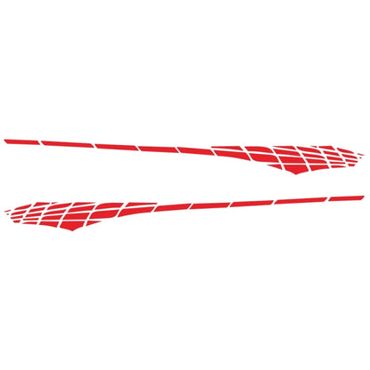 2 PCS/Set D-501 Plaid Pattern Car Modified Decorative Sticker, D-501