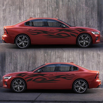 2 PCS/Set D-521 Fire Totem Pattern Car Modified Decorative Sticker, D-521