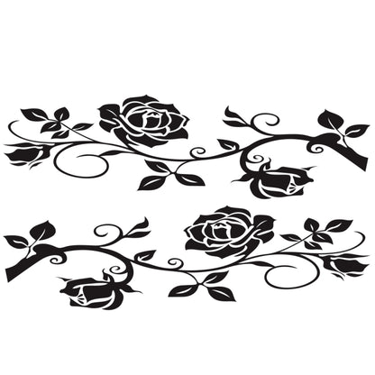 2 PCS/Set D-545 Rose Pattern Car Modified Decorative Sticker, D-545