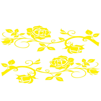 2 PCS/Set D-545 Rose Pattern Car Modified Decorative Sticker, D-545