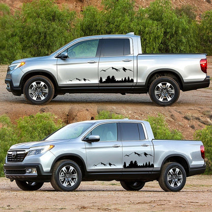 2 PCS/Set D-684 Mountain Totem Pattern Car Modified Decorative Sticker, D-684