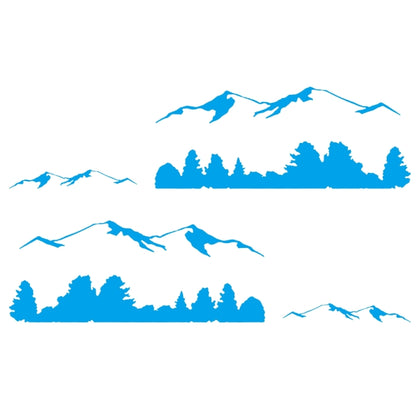 2 PCS/Set D-684 Mountain Totem Pattern Car Modified Decorative Sticker, D-684