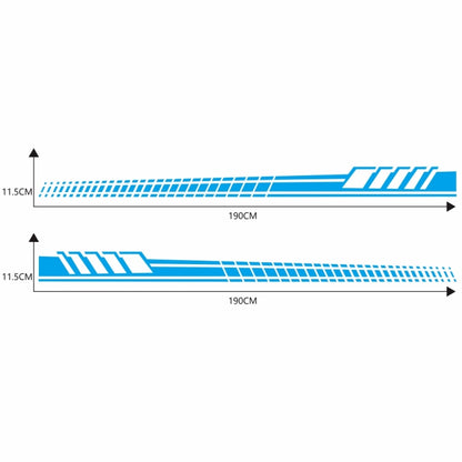 2 PCS/Set D-707 Striped Totem Pattern Car Modified Decorative Sticker, D-707