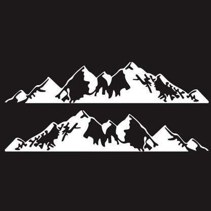 2 PCS/Set D-750 Mountain Pattern Car Modified Decorative Sticker, D-750