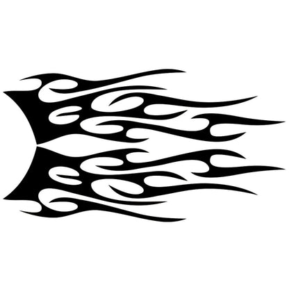 2 PCS/Set D-751 Flame Pattern Car Modified Decorative Sticker, D-751