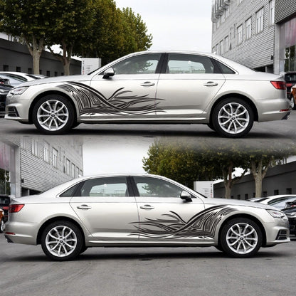 2 PCS/Set D-752 Lines Pattern Car Modified Decorative Sticker, D-752