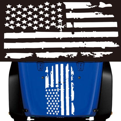 D-778 American Flag Pattern Car Modified Decorative Sticker, D-778
