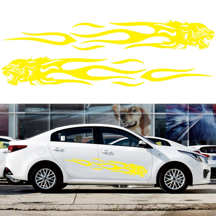 2 PCS/Set D-815 Flame Lion Pattern Car Modified Decorative Sticker, D-815