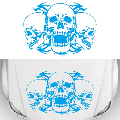 D-923 Three Skulls Pattern Car Modified Decorative Sticker, D-923