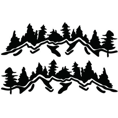 2 PCS/Set D-924 Mountain Woods Pattern Car Modified Decorative Sticker, D-924