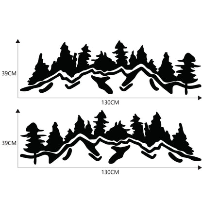 2 PCS/Set D-924 Mountain Woods Pattern Car Modified Decorative Sticker, D-924