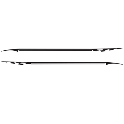 2 PCS/Set D-934 Waistline Pattern Car Modified Decorative Sticker