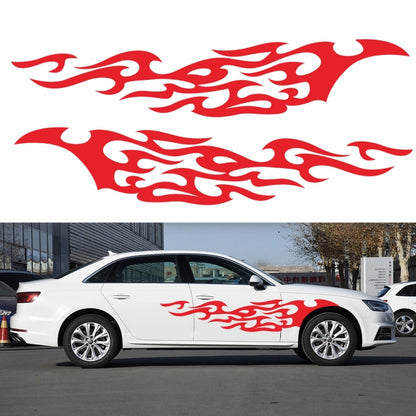 2 PCS/Set D-969 Flame Pattern Car Modified Decorative Sticker, D-969
