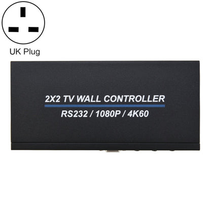 BT100 4K 60Hz 1080P 2 x 2 TV Wall Controller, US Plug, EU Plug, UK Plug, AU Plug