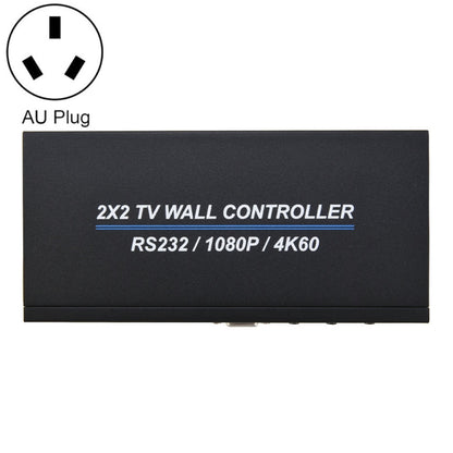 BT100 4K 60Hz 1080P 2 x 2 TV Wall Controller, US Plug, EU Plug, UK Plug, AU Plug