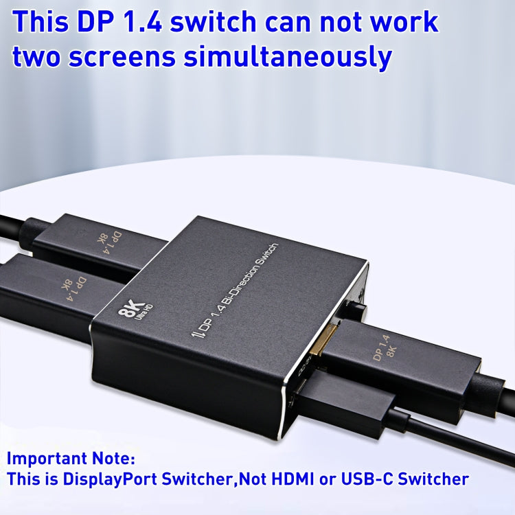 P80 8K Ultra HD DP1.4 Bi-direction Switch