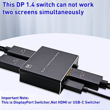 P80 8K Ultra HD DP1.4 Bi-direction Switch