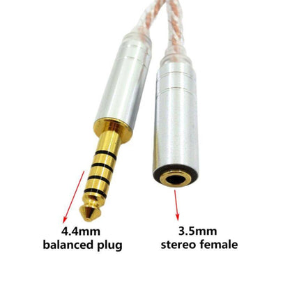 ZS0156 Balanced Inter-conversion Audio Cable, 4.4 Balance Male to 3.5 Stereo Female, 4.4 Balanced Male to 3.5 Balanced Female, 4.4 Balanced Male to 2.5 Balanced Female, 2.5 Balance Male to 3.5 Stereo Female, 3.5 Stereo Male to 4.4 Balance Female
