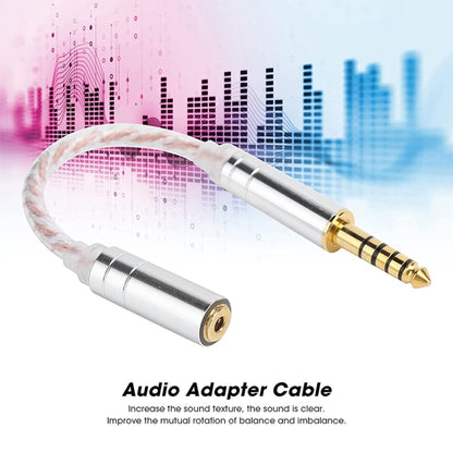 ZS0156 Balanced Inter-conversion Audio Cable, 4.4 Balance Male to 3.5 Stereo Female, 4.4 Balanced Male to 3.5 Balanced Female, 4.4 Balanced Male to 2.5 Balanced Female, 2.5 Balance Male to 3.5 Stereo Female, 3.5 Stereo Male to 4.4 Balance Female