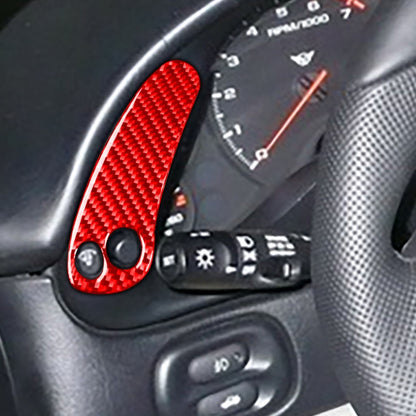 2 in 1 Car Carbon Fiber Sides Speedometer Sticker for Chevrolet Corvette C5 1998-2004, Speedometer Sticker B