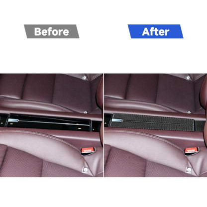 Car Carbon Fiber Rear Armrest Box Panel Decorative Sticker for Porsche Panamera 2010-2016, Left and Right Drive, Rear Armrest Box Panel