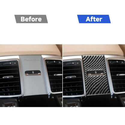 Car Carbon Fiber Rear Seat Adjustment Panel Decorative Sticker for Porsche Panamera 2010-2016, Left and Right Drive, Rear Seat Adjustment Panel, A, Rear Seat Adjustment Panel, B, Rear Seat Adjustment Panel, C