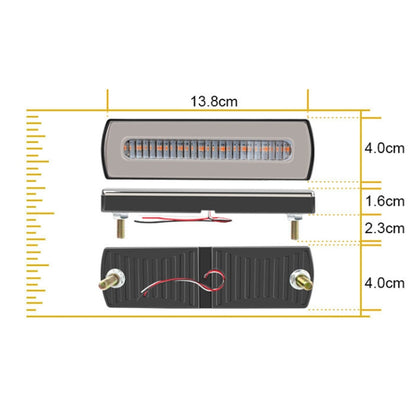 2 PCS Truck modified 40LED Two-color Running Water Turn Signal Light