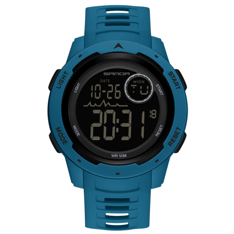 SANDA 2125 Luminous Waterproof Dual Display Electronic Watch