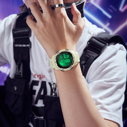 SANDA 2125 Luminous Waterproof Dual Display Electronic Watch