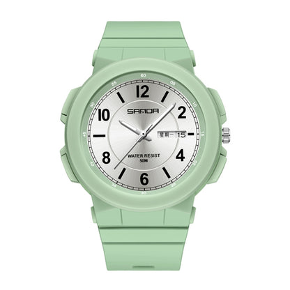 Sanda 6097 TPU Strap Dual Calendar Waterproof Electronic Watch