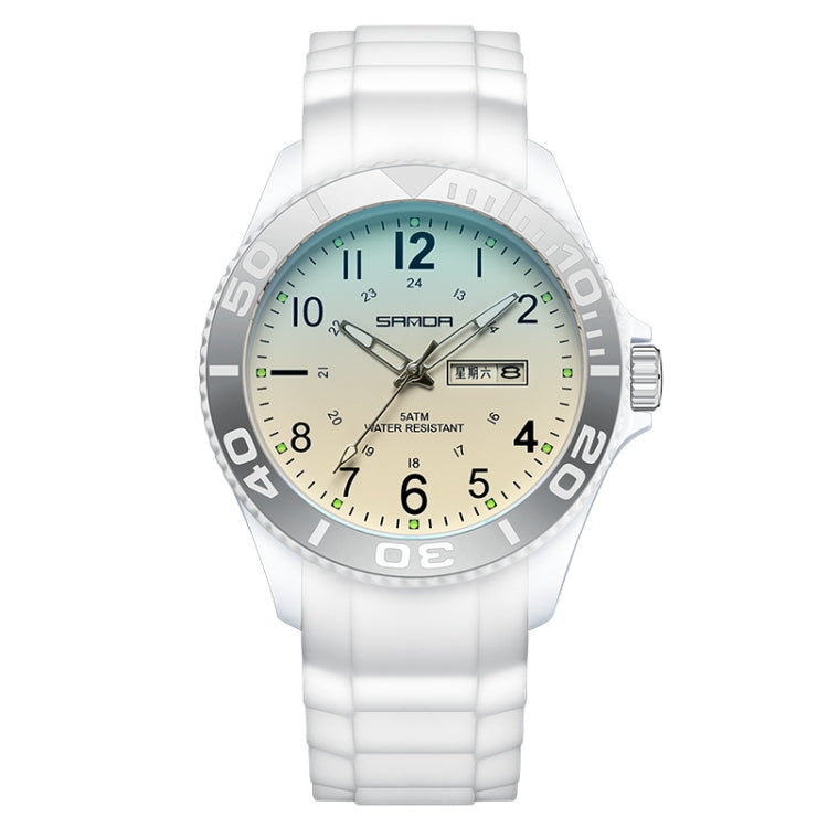 SANDA 9005 TPU Strap Dual Display Waterproof Electronic Watch