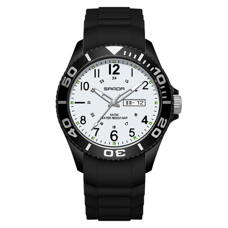 SANDA 9005 TPU Strap Dual Display Waterproof Electronic Watch