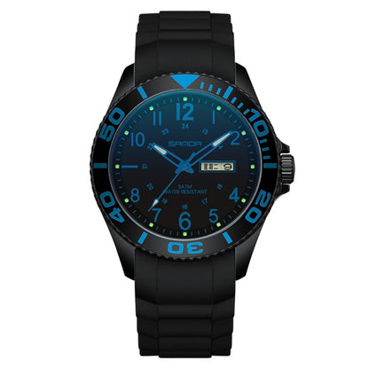 SANDA 9005 TPU Strap Dual Display Waterproof Electronic Watch