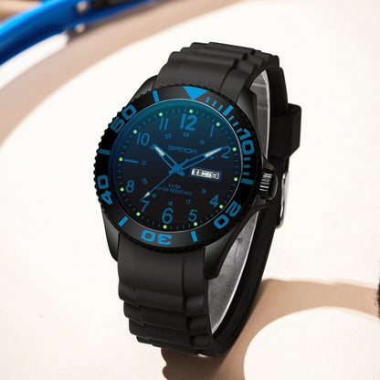 SANDA 9005 TPU Strap Dual Display Waterproof Electronic Watch