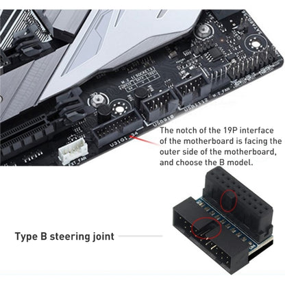 10 PCS 3.0 19P 20P Motherboard Male To Female Extension Adapter, Model:, PH19A, PH19B