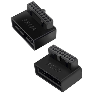 10 PCS 3.0 19P 20P 90 Degree Motherboard Male To Female Extension Adapter, Model:, PH19A, PH19B