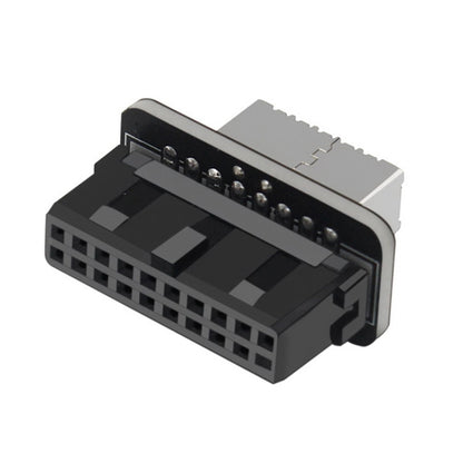 10 PCS 73S Mainboard USB 3.0 19P/20P to Type-E90 Degree Adapter, 10pcs