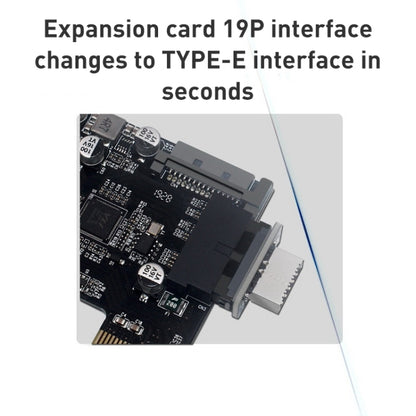 10 PCS 73S Mainboard USB 3.0 19P/20P to Type-E90 Degree Adapter, 10pcs