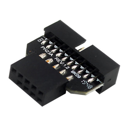 10 PCS Motherboard USB 2.0 9Pin to USB 3.0 19Pin Plug-in Connector Adapter, PH23A, PH23B