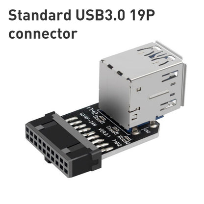 10 PCS 19/20Pin to Dual USB 3.0 Adapter Converter, PH21, PH22, PH22C