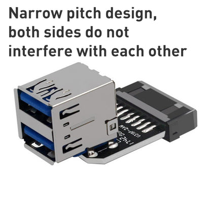 10 PCS 19/20Pin to Dual USB 3.0 Adapter Converter, PH21, PH22, PH22C
