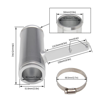Car Aluminum Turbo Resonator Eliminator 2148685520 for Dodgeel, Aluminum Turbo Resonator Eliminator
