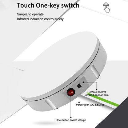 42cm Charging Rotating Display Stand Video Shooting Turntable, Load: 100kg, 42cm, Charging Power, US Plug, 42cm, Charging Power, EU Plug, 42cm, Charging Power, UK Plug, 42cm, Charging Power, AU Plug