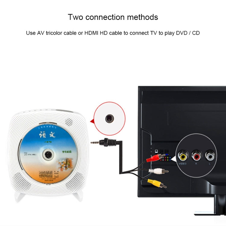 Kecag KC-609 Wall Mounted Home DVD Player Bluetooth CD Player, DVD/CD+Connectable TV  + Plug-In Version, CD Version+ Not Connected to TV+ Plug-In Version, CD Version +Not Connected to TV + Charging Version, CD Version +