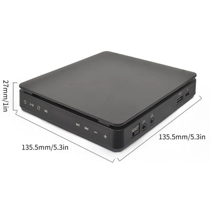 Kecag KC-708 Portable Retro Disc Album CD Player, Disc Album CD Player(Black)